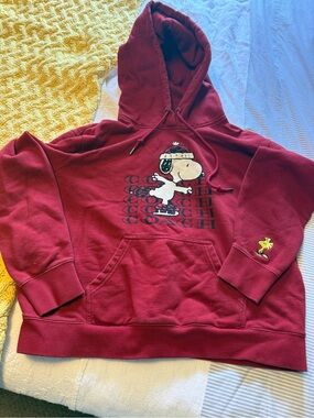 Coach Red Snoopy & Woodstock Pullover Hoodie